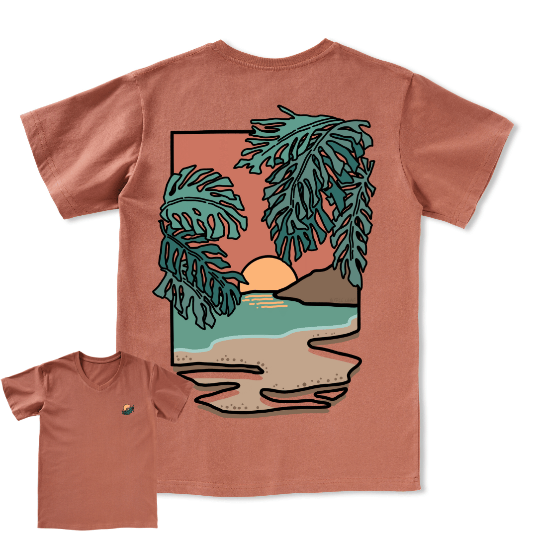 Hawaiian Vacation V-neck Tee