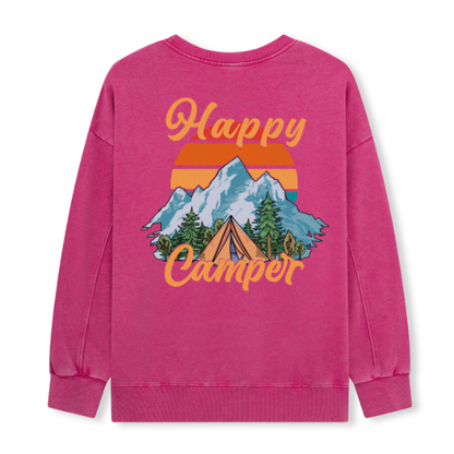 Happy Camper Washed Sweatshirt