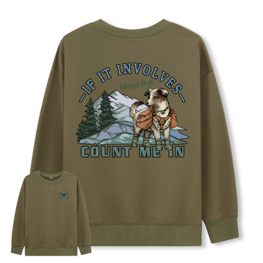 Hiking & Dogs Adventure Sweatshirt