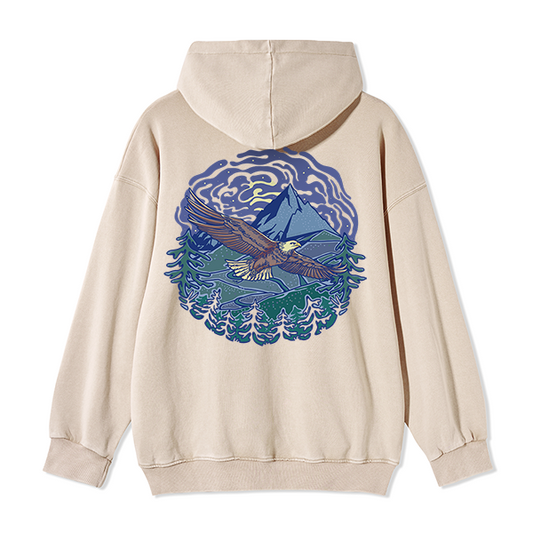 Freeleaf Yellowstone National ParkBack-printed Unisex Fleece Full-Zip Hoodie