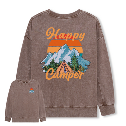 Happy Camper Washed Sweatshirt