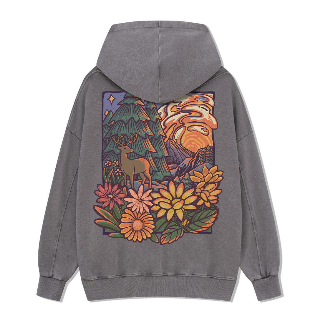 Wander In The Forest Washed Hoodie