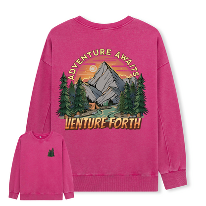 Adventure Awaits Washed Sweatshirt