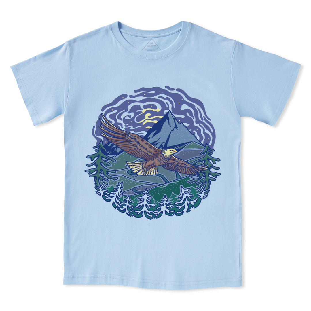 Yellowstone National Park Front-print Tee