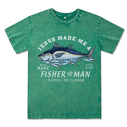 Freeleaf Divine Catch Unisex Washed Tee