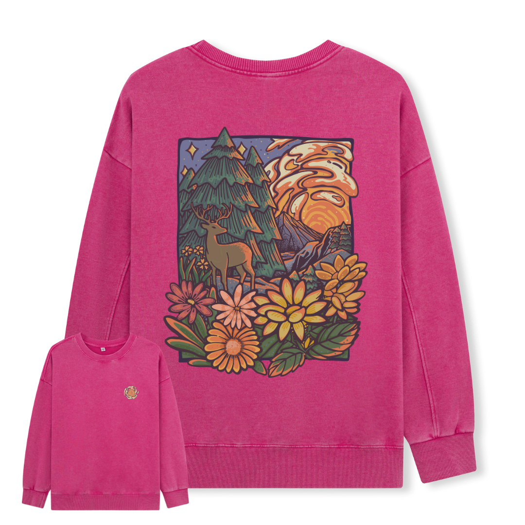 Wander In The Forest Washed Sweatshirt