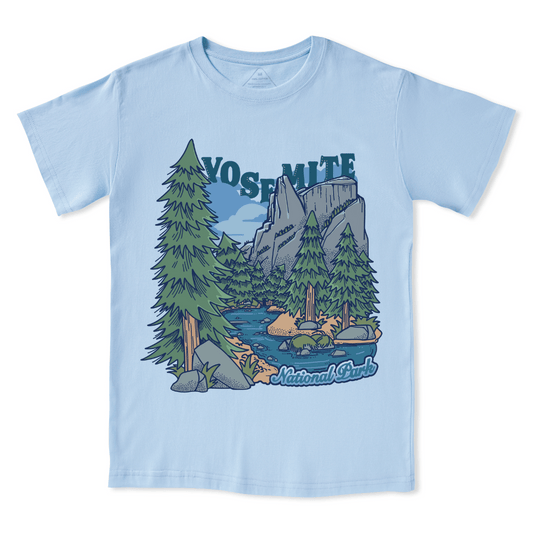 Yosemite National Park Front-printed Tee