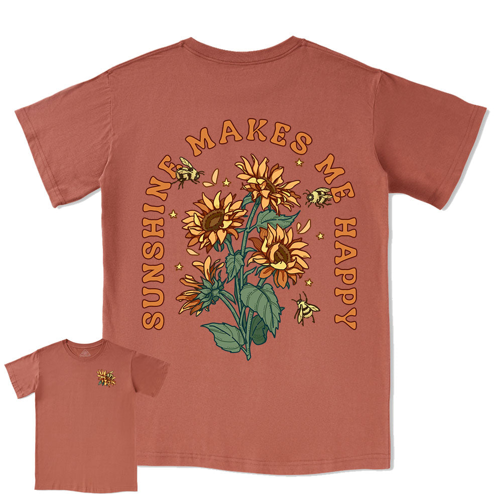 Freeleaf Sunshine Makes Me Happy Tee