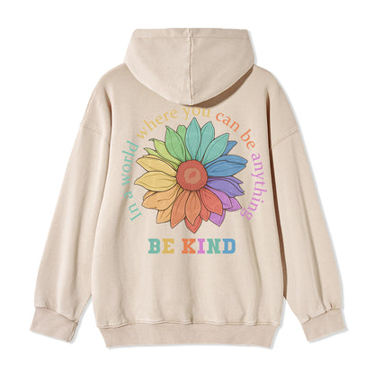 Freeleaf  Be Kind Full-Zip Back-printed Hoodie