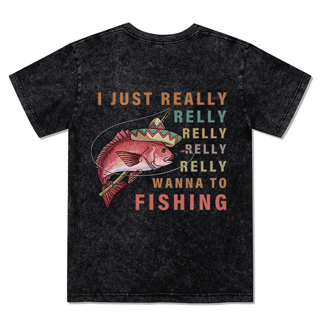 Freeleaf Fiesta Fishing Fever Unisex Washed Tee