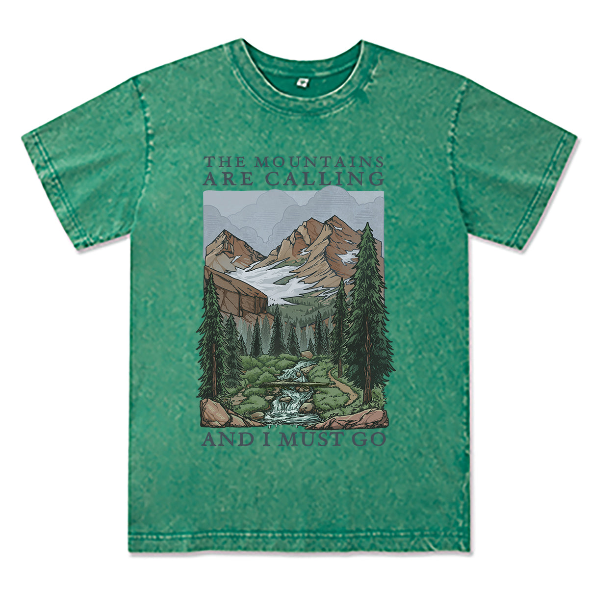 Freeleaf The Mountains Are Calling Unisex Washed Tee