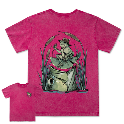 Freeleaf Largemouth Bass Unisex Washed Tee