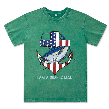 Freeleaf Faithful Angler Unisex Washed Tee