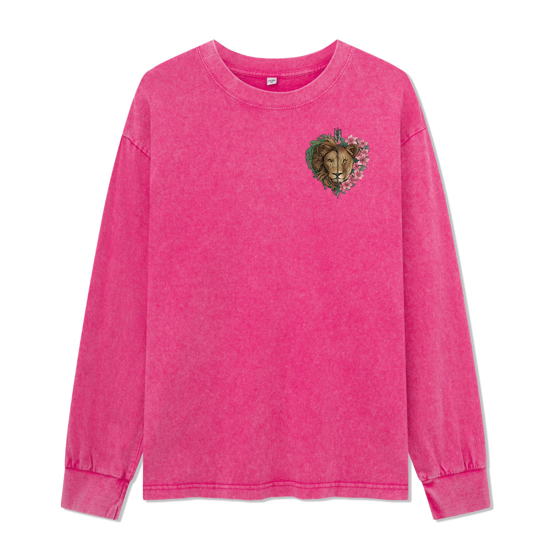 Freeleaf Wild at Heart Love's Serenade Washed Long Sleeve