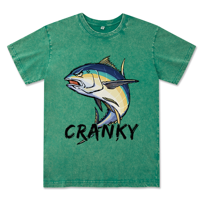 Freeleaf Cranky Bluefin Unisex Washed Tee