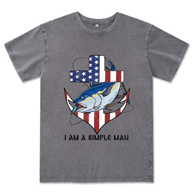 Freeleaf Faithful Angler Unisex Washed Tee