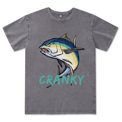 Freeleaf Cranky Bluefin Unisex Washed Tee