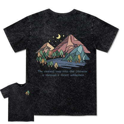 Freeleaf Pathway to the  Universe Unisex Washed Tee