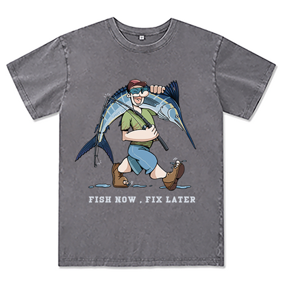 Freeleaf Reel Adventure Unisex Washed Tee