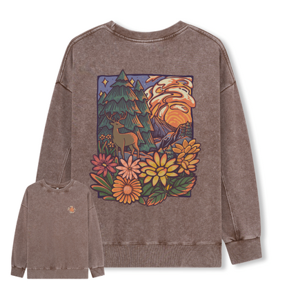 Wander In The Forest Washed Sweatshirt