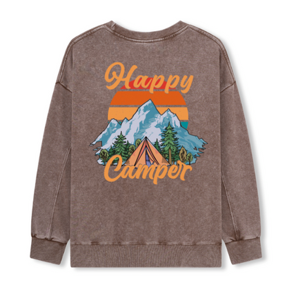 Happy Camper Washed Sweatshirt