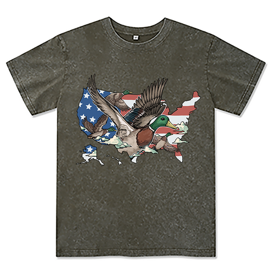 Freeleaf Duck Patriot Unisex Washed Tee