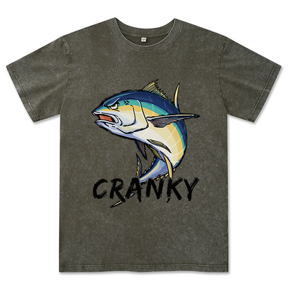 Freeleaf Cranky Bluefin Unisex Washed Tee