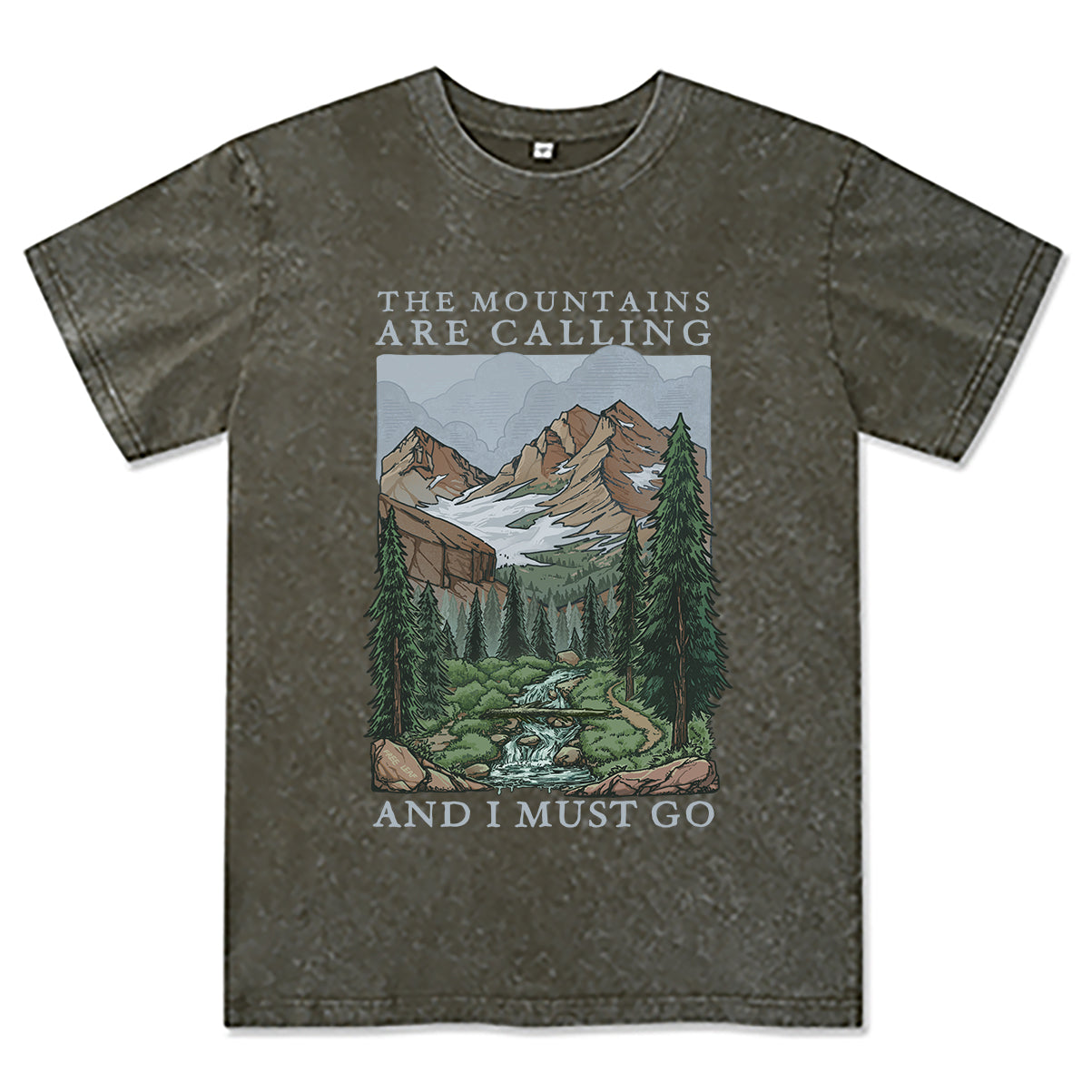 Freeleaf The Mountains Are Calling Unisex Washed Tee