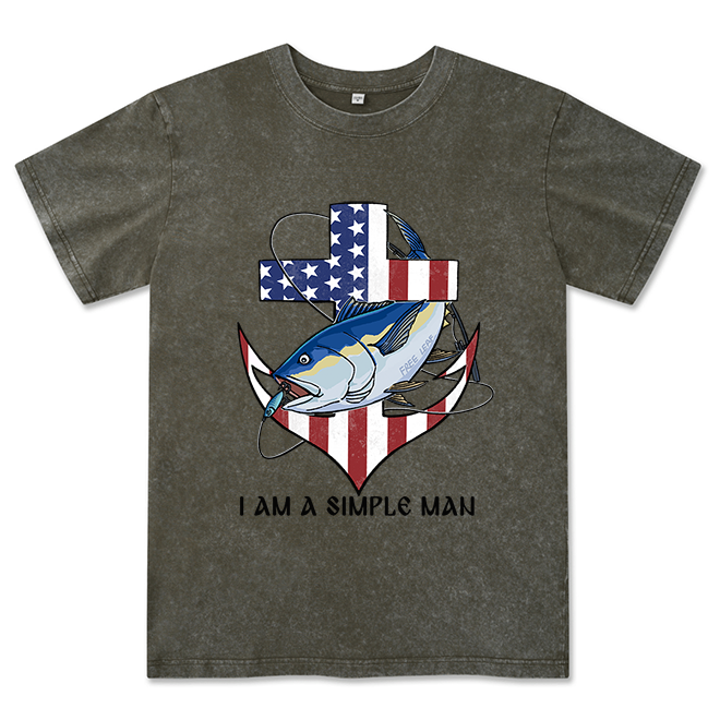 Freeleaf Faithful Angler Unisex Washed Tee