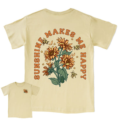 Freeleaf Sunshine Makes Me Happy Tee