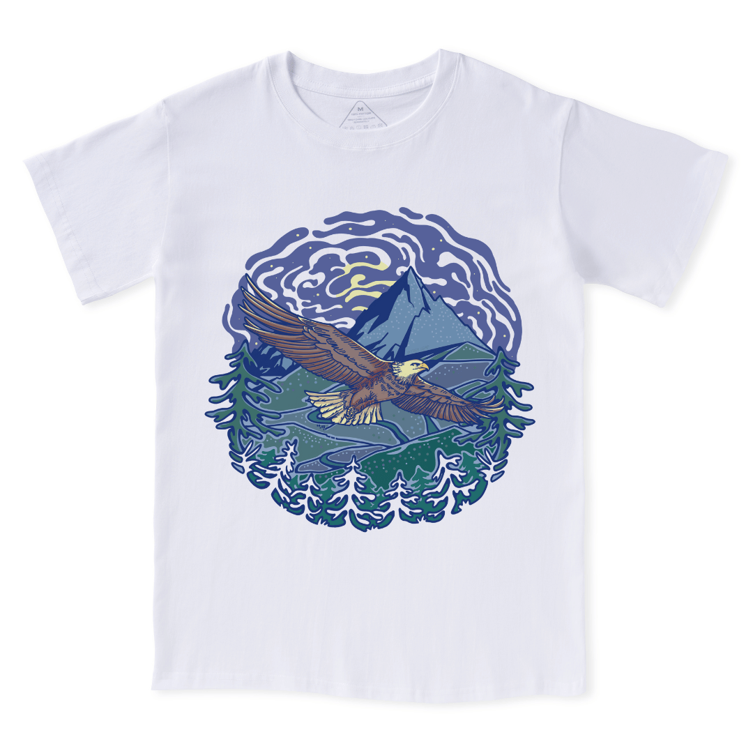 Yellowstone National Park Front-print Tee