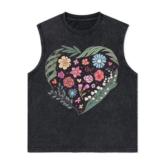 Freeleaf Love's Symphony Nature Inspired Unisex Washed Tank Tops