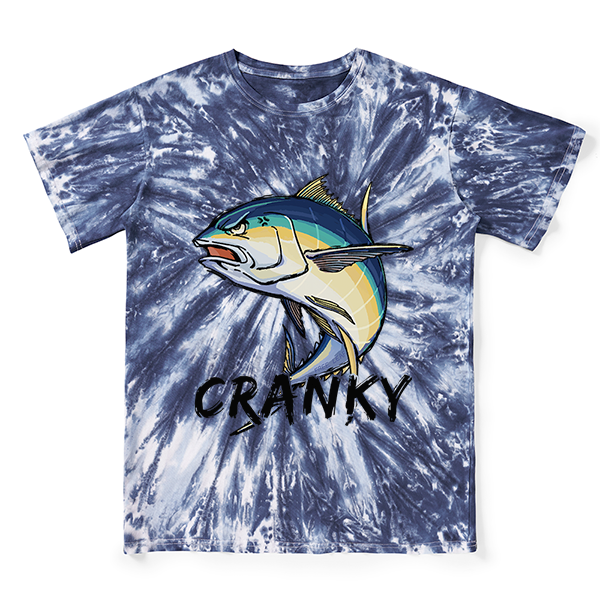 Freeleaf Cranky Bluefin Unisex Washed Tee