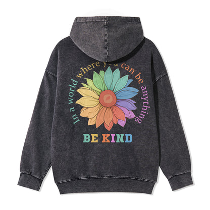 Freeleaf  Be Kind Full-Zip Back-printed Hoodie