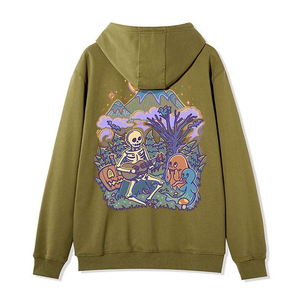 Freeleaf Fairy Tale Halloween Unisex Fleece Full-Zip Hoodie