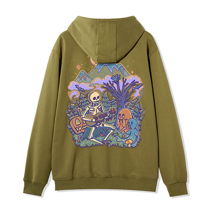 Freeleaf Fairy Tale Halloween Unisex Fleece Full-Zip Hoodie