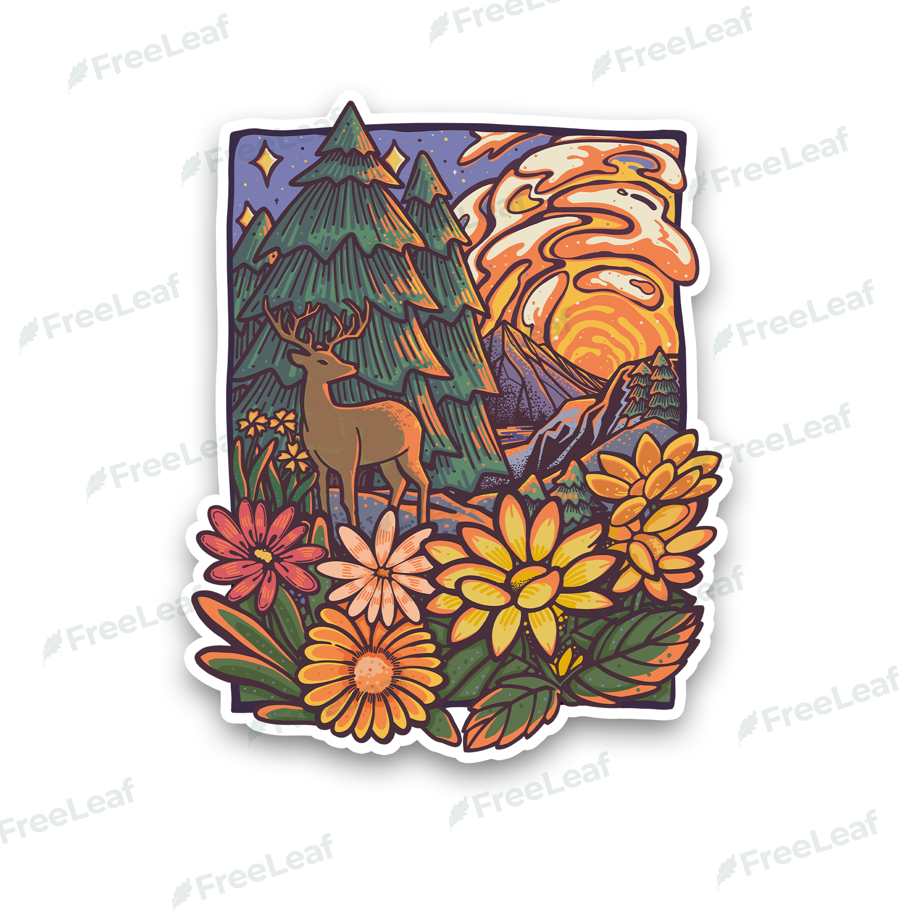 wander-in-forest-sticker