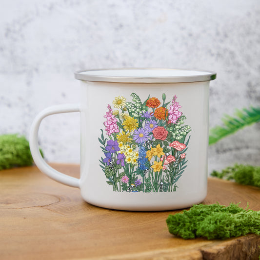 Freeleaf Whimsy in Bloom Enamel Mug