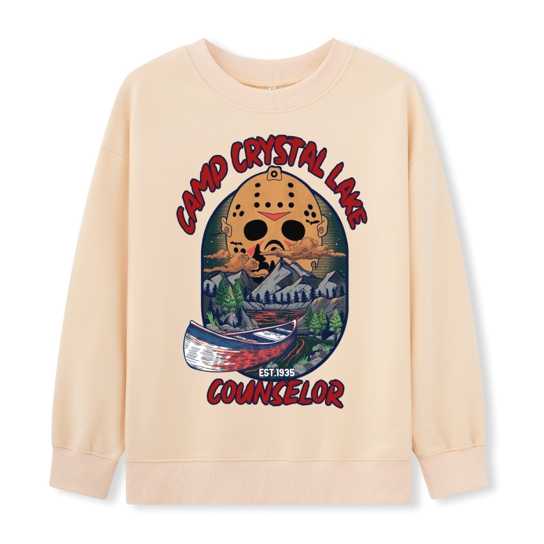 Camp Crystal Lake Front Print Sweatshirt