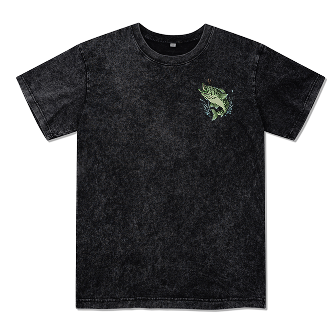 Freeleaf Largemouth Bass Unisex Washed Tee