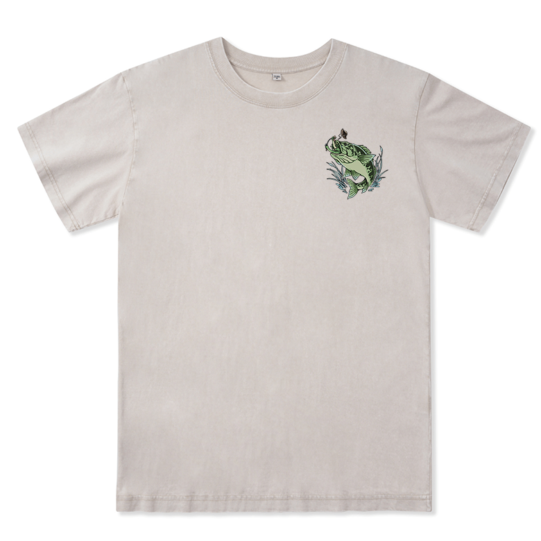 Freeleaf Largemouth Bass Unisex Washed Tee