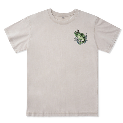 Freeleaf Largemouth Bass Unisex Washed Tee