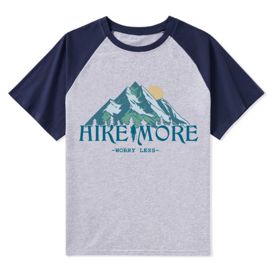 Hike More Front-printed Raglan Short Sleeve Top