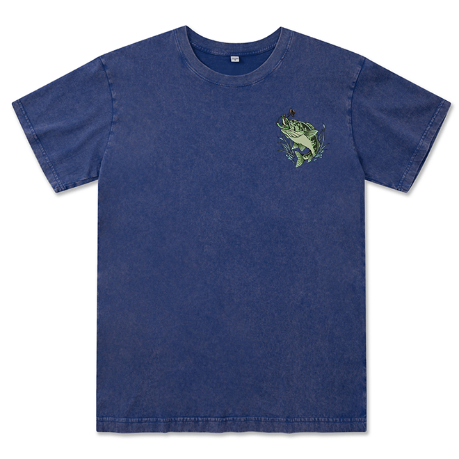 Freeleaf Largemouth Bass Unisex Washed Tee