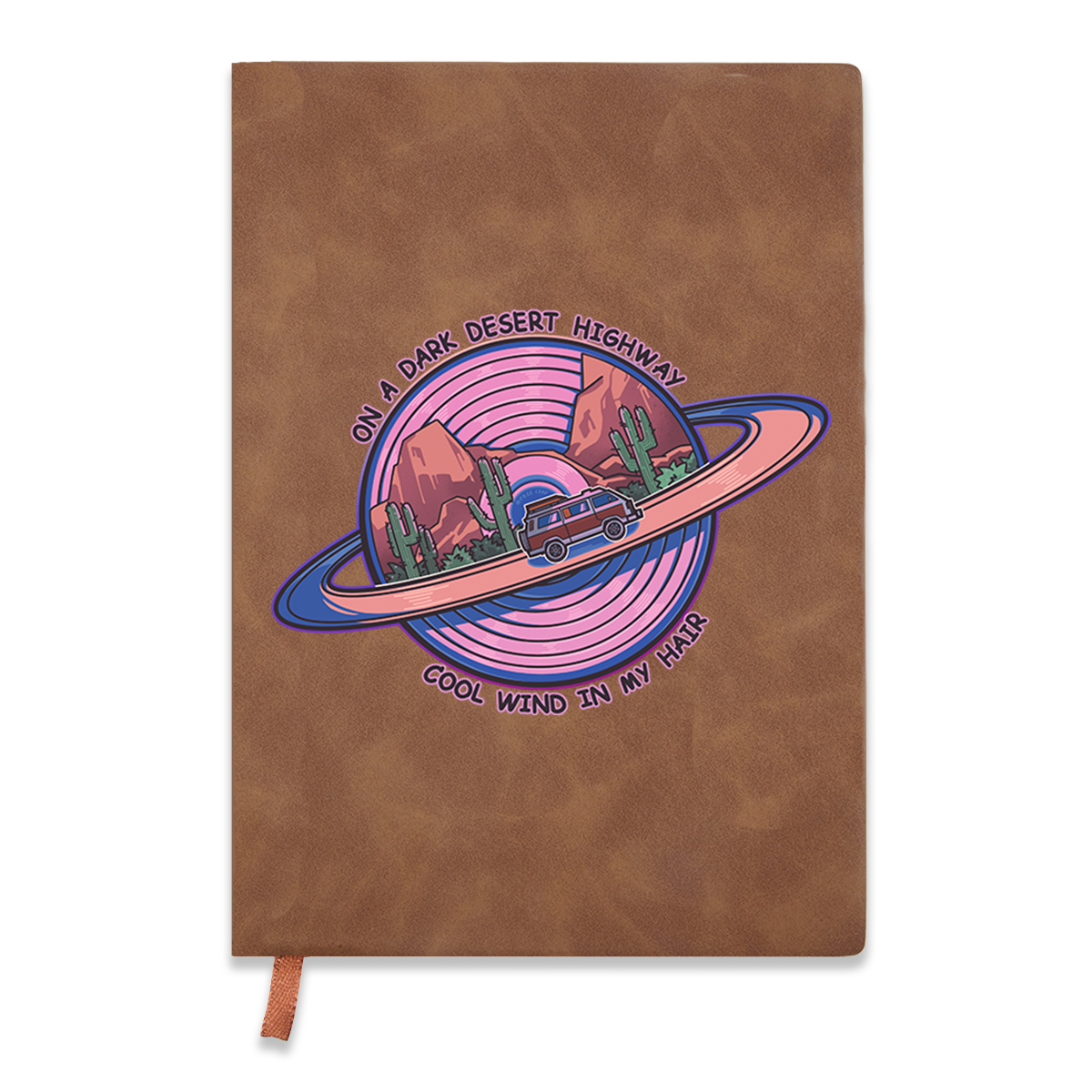 freeleaf-on-a-dark-desert-highway-vintage-leather-notebook