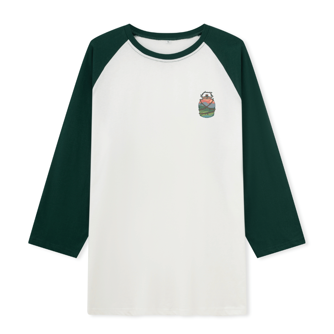 Go And Discover Raglan Long Sleeve Top