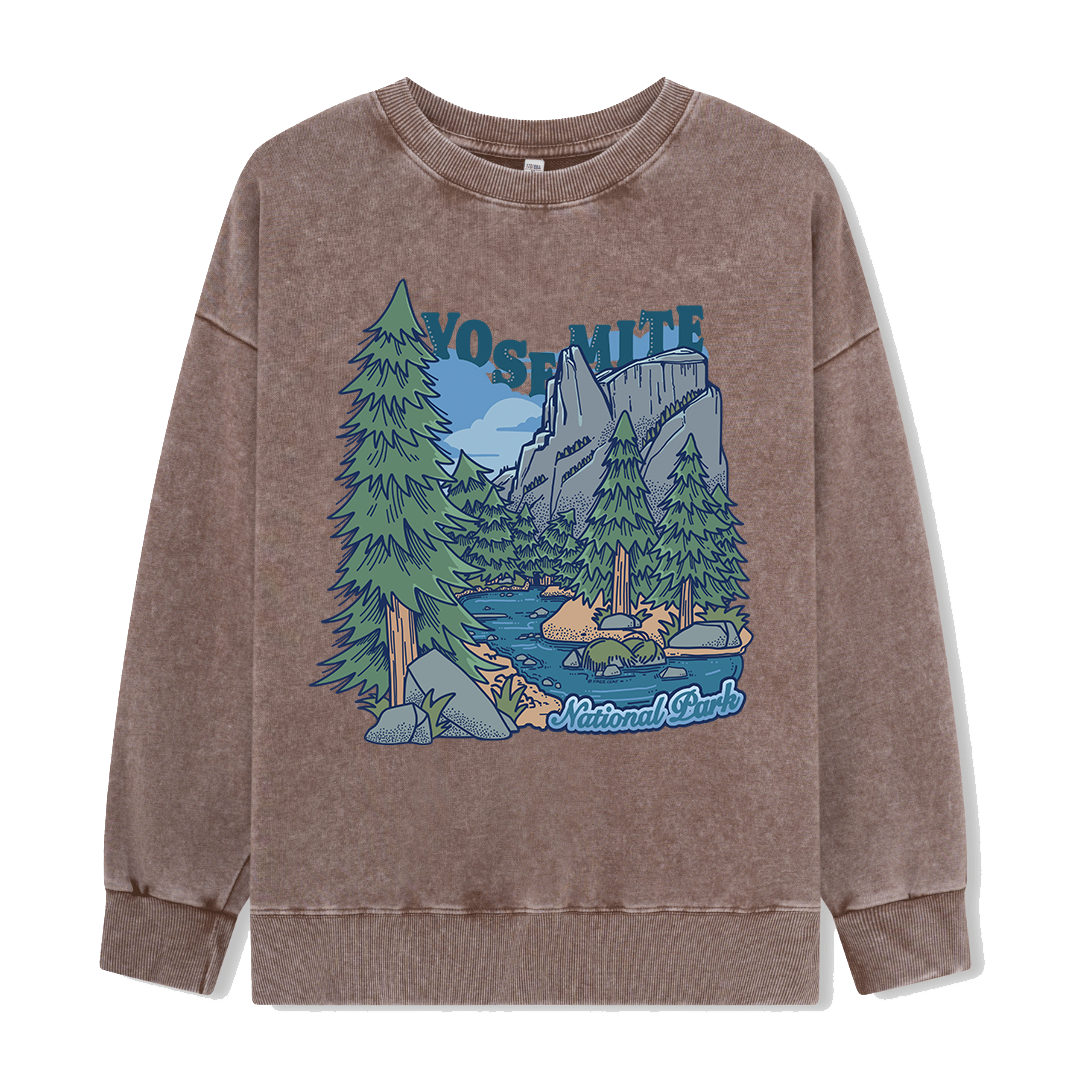 Yosemite National Park Washed Sweatshirt