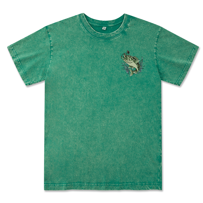 Freeleaf Largemouth Bass Unisex Washed Tee