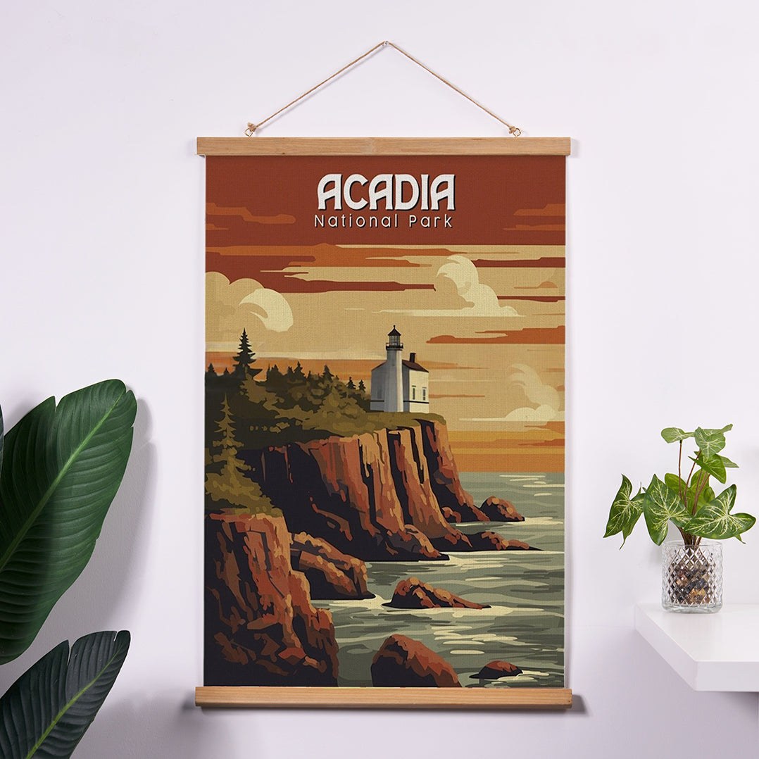 Acadia National Park Scroll Poster