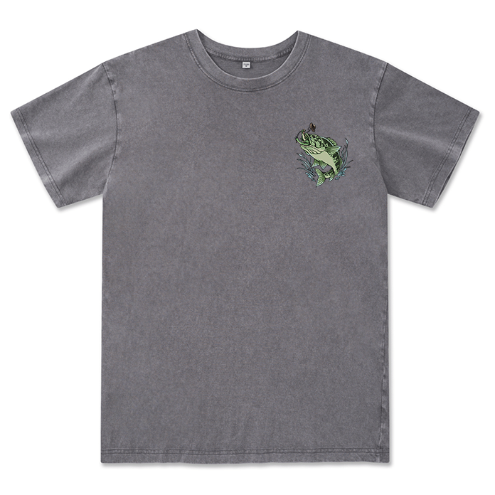 Freeleaf Largemouth Bass Unisex Washed Tee